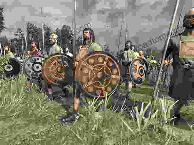 A Bronze Age Army In Battle, Armed With Swords, Spears, And Shields The Illustrated Encyclopedia Of Weaponry: From Flint Axes To Automatic Weapons