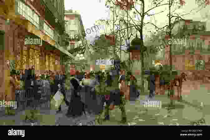 A Bustling Street Scene In Old Paris, With Horse Drawn Carriages And People Going About Their Daily Lives. In Old Paris (Historical Travel 2)