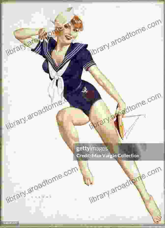 A Captivating Pinup Girl By Alberto Vargas, Showcasing Her Alluring Pose And Vibrant Colors. 100 Alberto Vargas Pinups