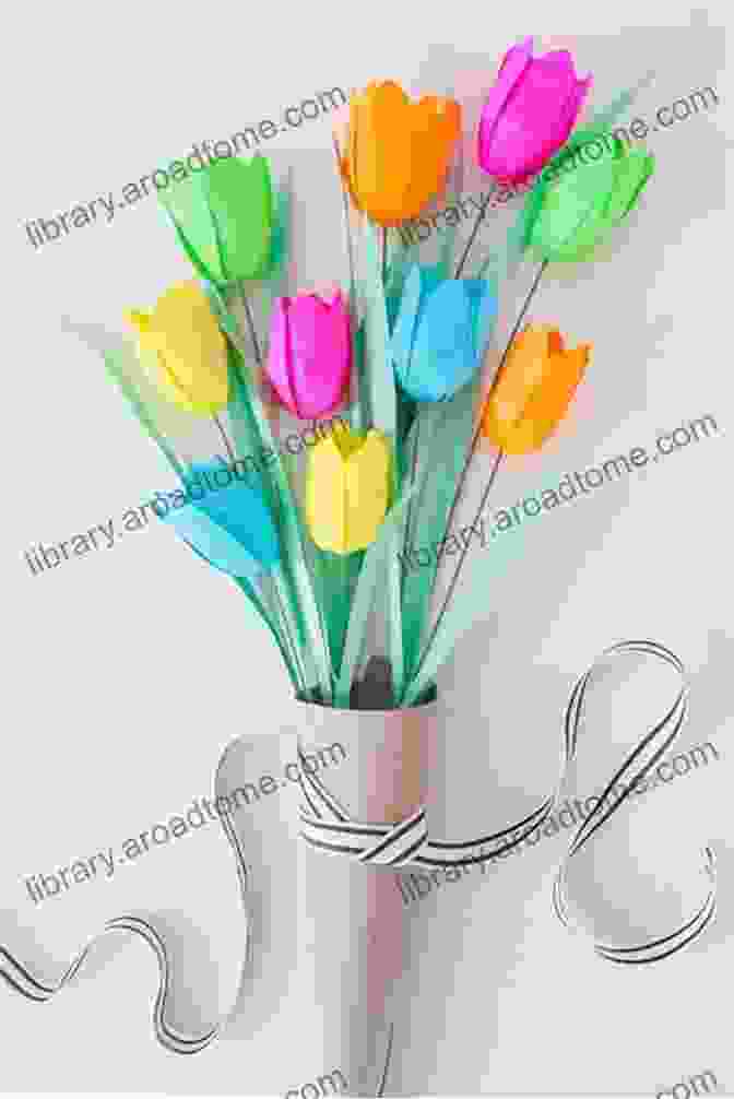 A Coffee Filter Paper Tulip Bouquet In A Vase Coffee Filter Paper Tulips Project Booklet: A Step By Step Project Guide From Your House A Home (Paper Flowers And Plants)