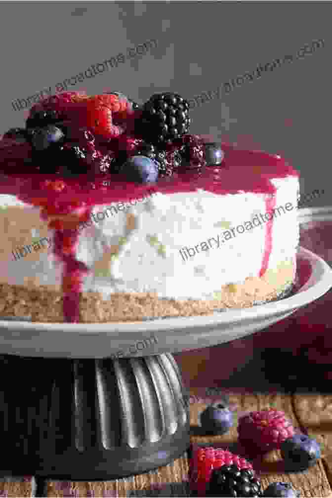 A Creamy Keto Cheesecake Adorned With Fresh Berries. The Perfect Ketogenic Cookbook For Global Kitchen: The World S Most Delicious Foods Made Keto Easy