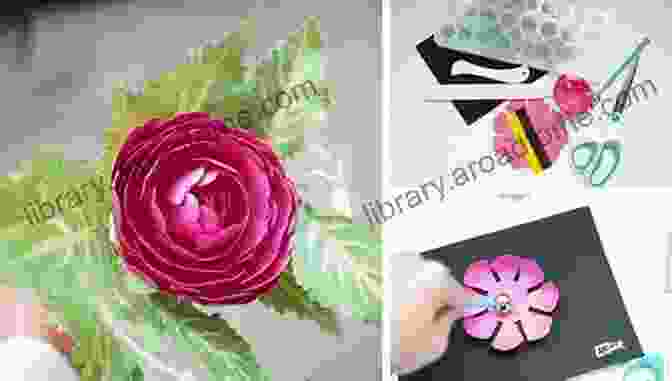 A Demonstration Of Various Paper Flower Techniques, Including Shaping, Curling, And Assembling Ideas For Your Paper Flower Crafts: Learn About Making Your Very Own Paper Flower Crafts Today