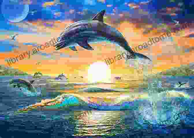 A Dolphin Swimming At Sunrise Story Of A Dolphin