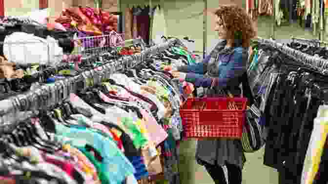 A Group Of People Browsing Through A Thrift Store, Surrounded By Racks Of Clothing Thrift Shop Tales