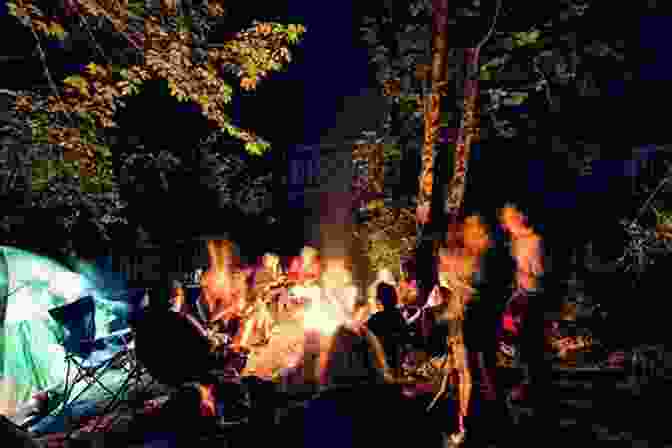 A Group Of People Gathered Around A Campfire In A Dark Forest. Murder On The Florida Frontier: The True Story Behind Sanford S Headless Miser Legend (True Crime)