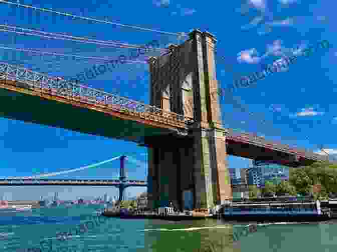 A Majestic View Of The Brooklyn Bridge, Showcasing Its Intricate Design And Towering Presence. Report Of The Chief Engineer Of The New York Brooklyn Bridge: (Abridged Annotated)