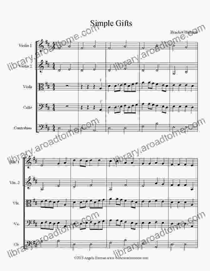 A Musical Score For A String Arrangement Arranging For Strings