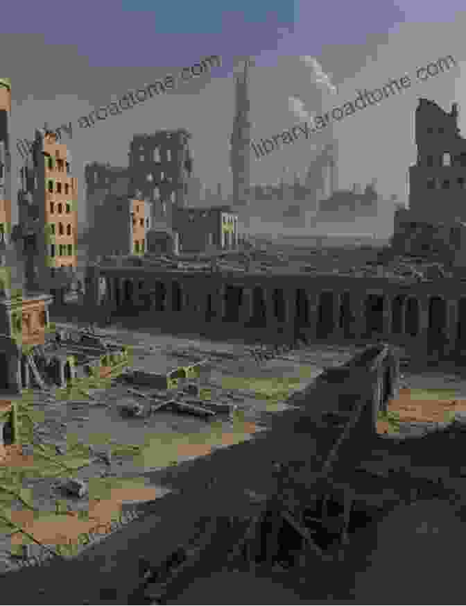 A Panoramic View Of A War Ravaged Cityscape, With Buildings In Ruins And Smoke Billowing Into The Sky. Victory In Europe: Rare Photographs From Wartime Archives (Images Of War)