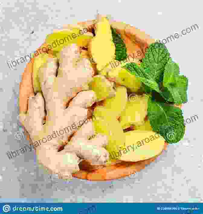 A Pile Of Fresh Ginger Root On A Wooden Surface Natural Remedies For Common Digestive Problems