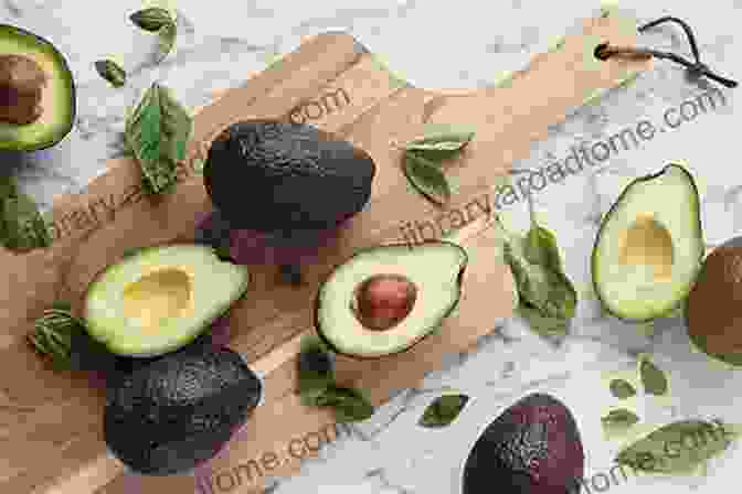 A Ripe Avocado, Tomato, And Leafy Greens On A Wooden Cutting Board, Representing The Plant Paradox Concept The Longevity Paradox: How To Die Young At A Ripe Old Age (The Plant Paradox 4)