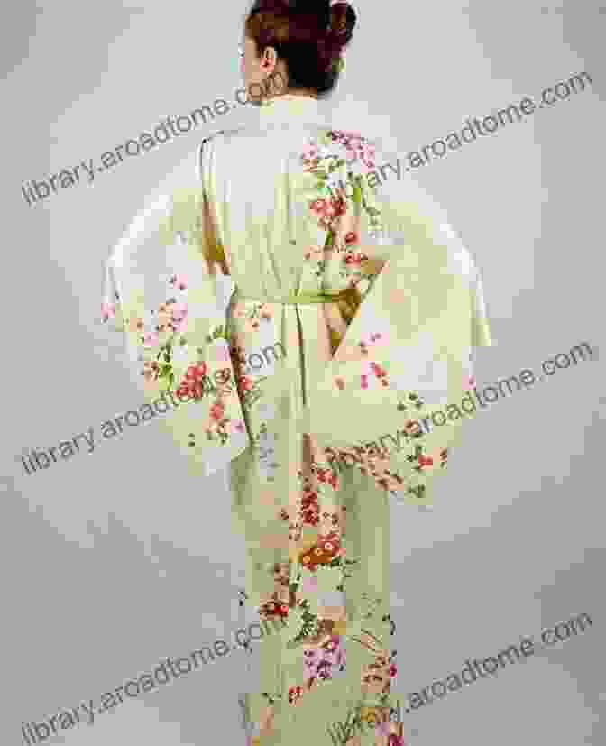 A Stunning Japanese Kimono Adorned With Intricate Embroidery Fashionable Traditions: Asian Handmade Textiles In Motion