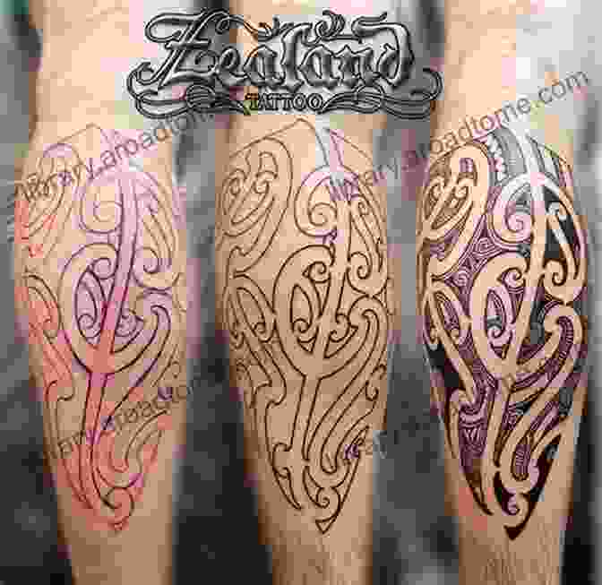 A Tradicional Maori Tattoo Design Featuring Swirling Lines And Facial Motifs 213 Tribal Tattoo Designs