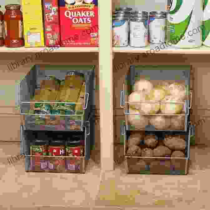 A Well Organized Pantry With Vertical Shelves And Stackable Containers Home Decluttering Guide: Steps To Get Started Organizing Your Home: Home Organizing