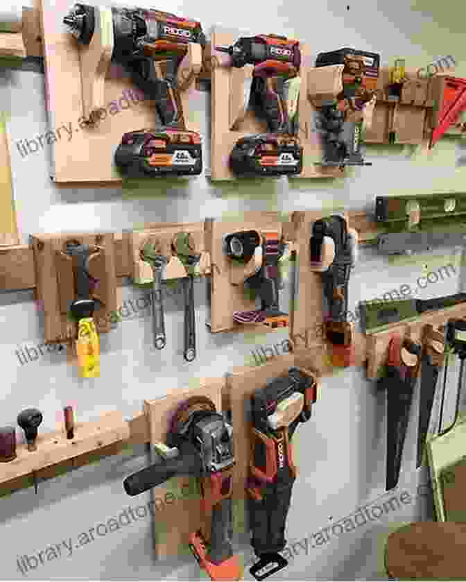 A Well Organized Toolshed With Shelves, Hooks, And A Workbench Garden Carpentry Span Roof Greenhouse Toolshed Wheelbarrow Gates Garden Lights Summer House Shelter Etc