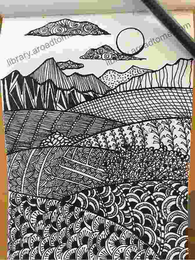 An Image Of A Person Drawing A Beautiful And Well Composed Doodle Of A Landscape. Learn To Doodle: How To Create Doodle Masterpieces With No Experience Necessary