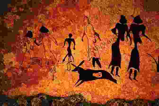 Ancient Cave Painting Depicting A Scene Of Animals And Humans Adventures In Illustration