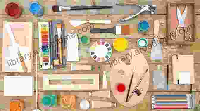 Create Volume Cover Showcasing A Diverse Collection Of Artistic Tools And Materials Imagine Create Explore 3 Volume Set