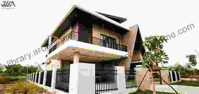 Exterior View Of New Malaysian House Featuring Lush Greenery And Intricate Wooden Carvings New Malaysian House