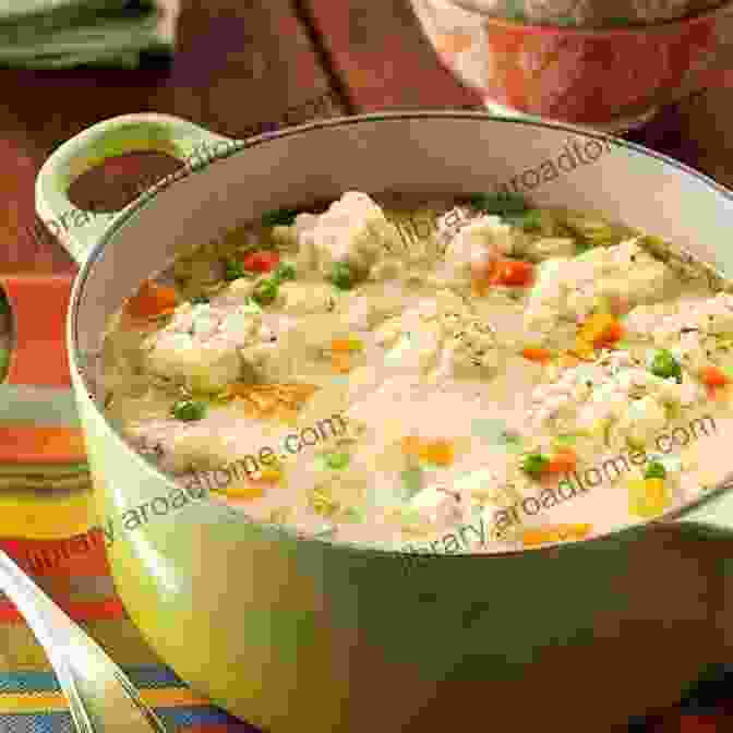 Homemade Chicken And Dumplings In A Creamy Broth Down Home Cracker Barrel Copycat Recipes: Cook Famous Dishes Without Spending A Lot Of Money: Starbucks Copycat Recipes