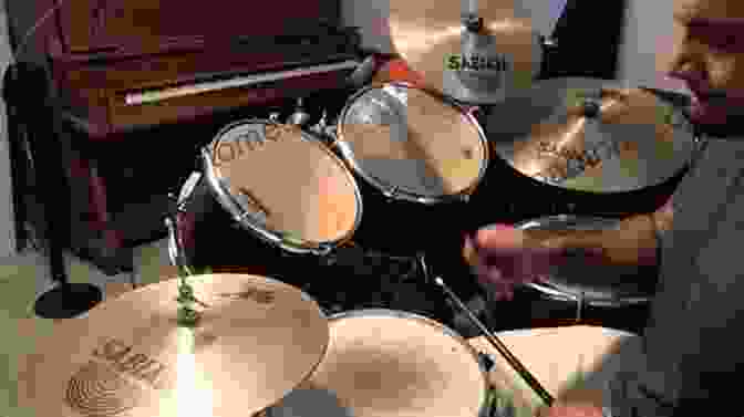 Image Of A Drummer Playing A Drum Fill On A Drum Set. Funky Primer For The Rock Drummer