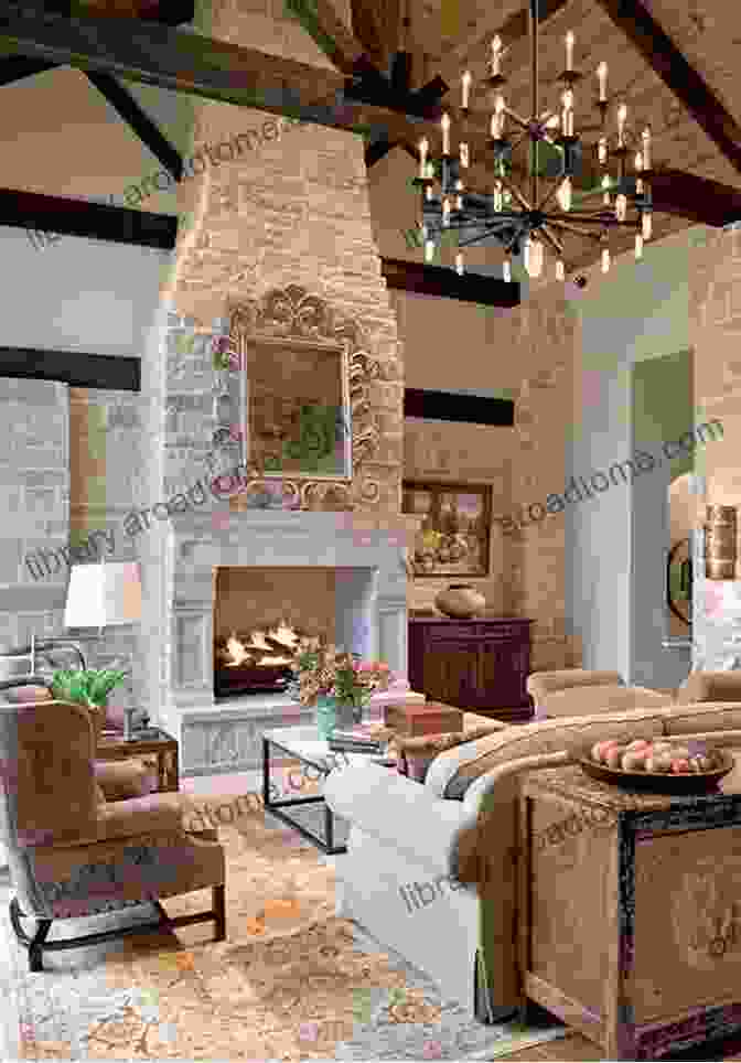 Luxurious Living Room With High Ceilings, Marble Fireplace, And Elegant Furniture Fix Your Home: Turn Your Pad Into A Palace