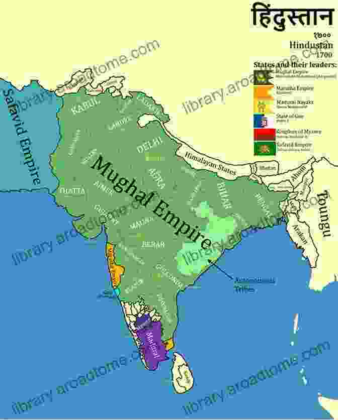 Map Of The Mughal Empire At Its Zenith, Showcasing Its Vast Expanse Across The Indian Subcontinent A Short History Of The Mughal Empire (Short Histories)