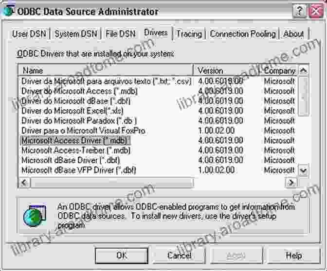 Microsoft Access Driver Mdb For Data Analysis C# NET AND THE ODBC DATAREADER CODER: Working With Microsoft Access Driver (* Mdb)