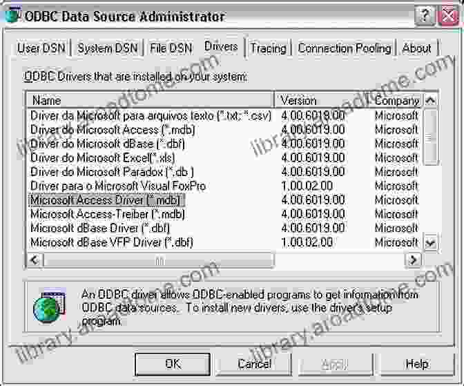 Microsoft Access Driver Mdb Overview C# NET AND THE ODBC DATAREADER CODER: Working With Microsoft Access Driver (* Mdb)