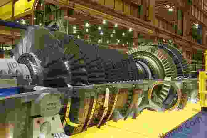 Modern Steam Turbine Generating Electricity In A Power Plant. A Steam Engine Pilgrimage