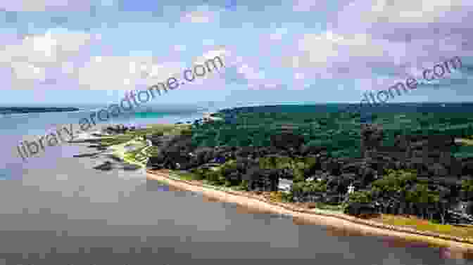 Panoramic View Of Daufuskie Island's Beach With Rolling Dunes And Beach Grass Daufuskie Island (Images Of America)