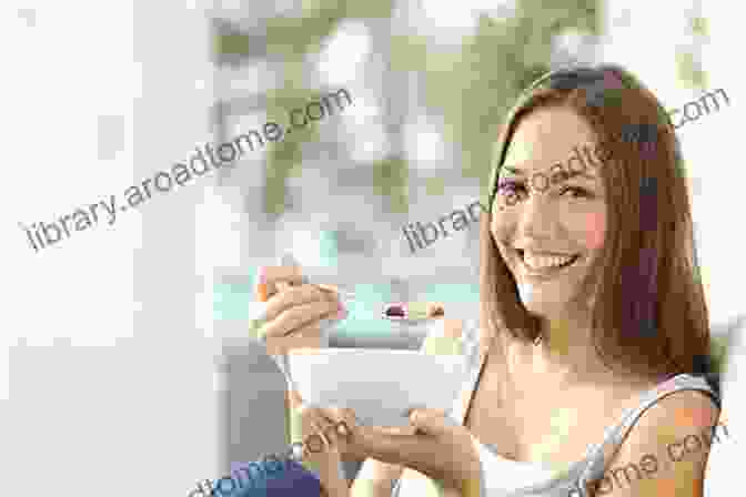 Smiling Woman Enjoying A Healthy And Colorful Meal SUGAR DETOX: BEGINNERS GUIDE TO OVERCOME YOUR SUGAR CRAVING NATURALLY WITHIN 21 DAYS