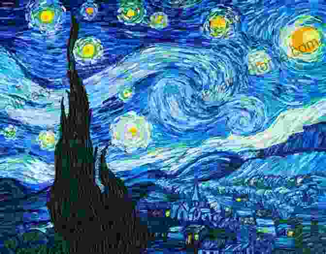 Starry Night In Cartoon Style By George Walker Famous Art In Cartoon Style: George Walker