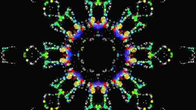 Subatomic Particles Swirling In A Kaleidoscope Of Colors Up An Atom